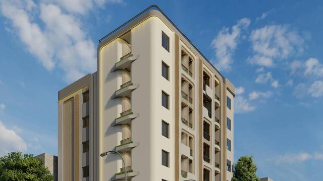 Upper floors and rooftop edge of Chahat Residency